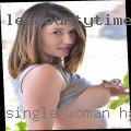 Single woman Hazleton